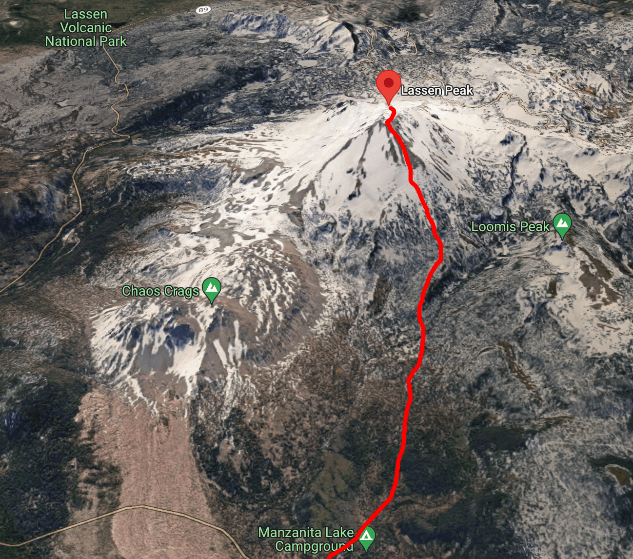 map of lassen